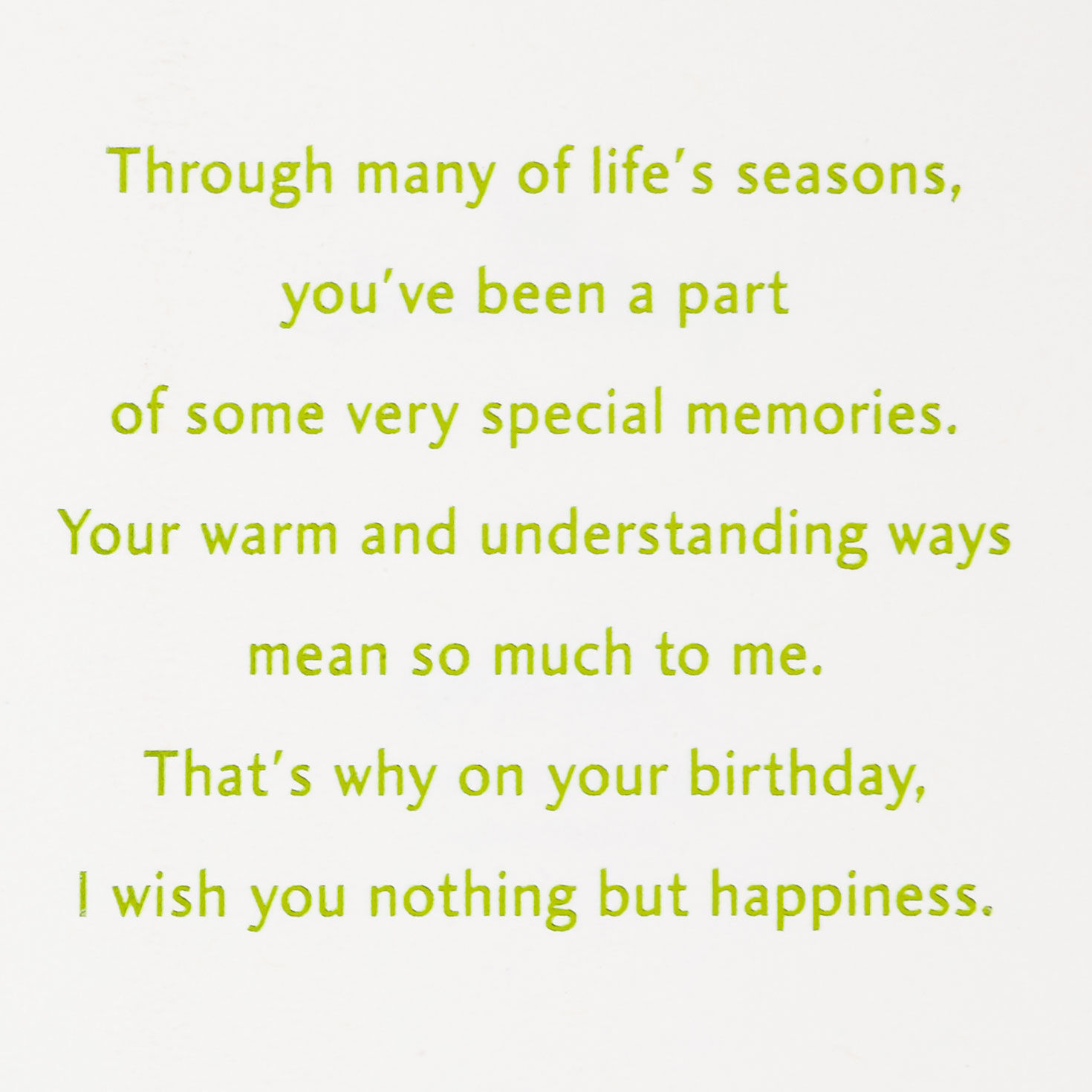 Bastin Flowers and Yellow Birds on White Birthday Card Sentiment image number 2