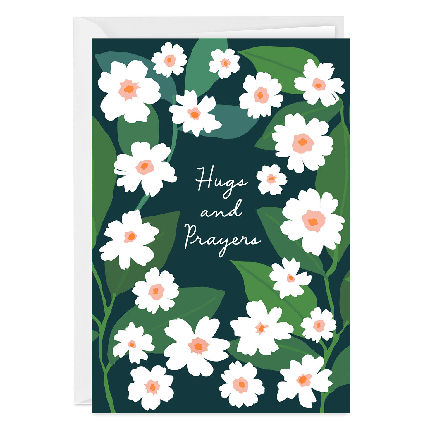 Hugs and Prayers Daisies Custom Card