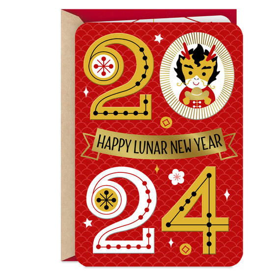 Let's Welcome the Dragon 2024 Chinese New Year Card