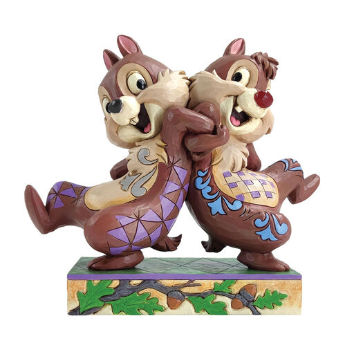 Jim Shore Disney Chip and Dale Dancing Figurine, 5.25", 