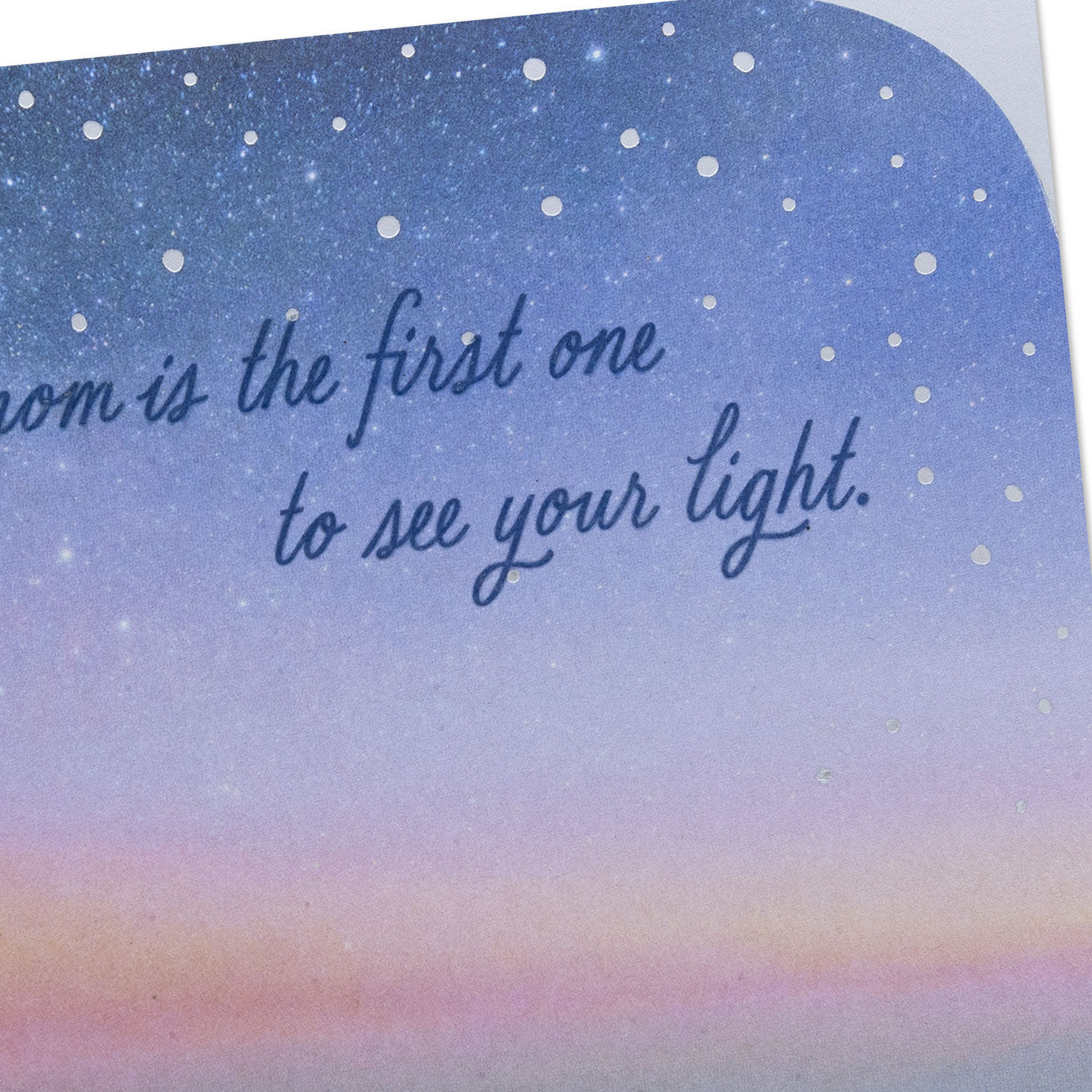 Starry Sky Landscape Sympathy Card for Loss of Mom Card Front Detail image number 4