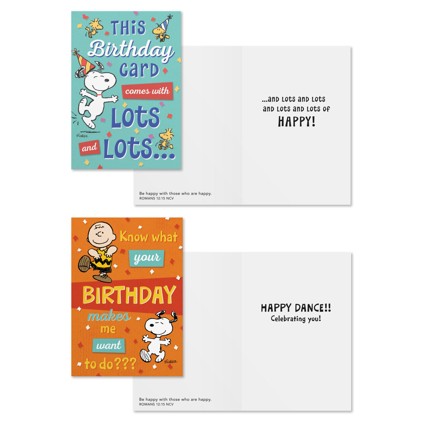 Peanuts Happy DaySpring Birthday Cards Assortment Card Front with Sentiment image number 3