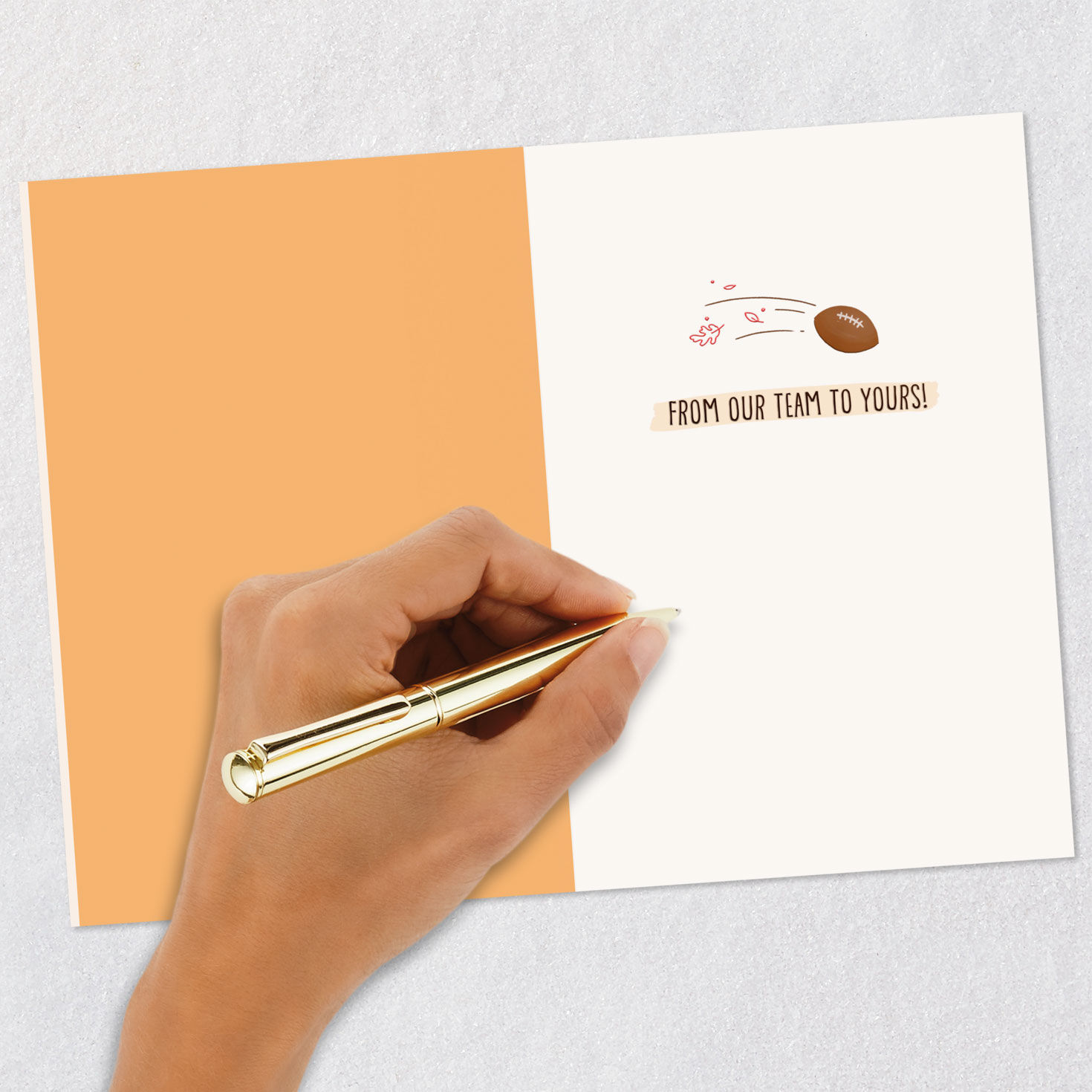Turkey Football Team Thanksgiving Card Signing card image number 6