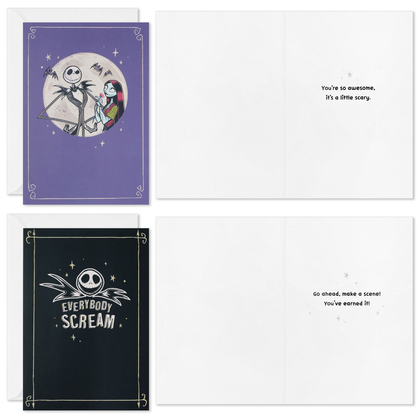 Nightmare Before Christmas All-Occasion Cards Card Front with Sentiment image number 2