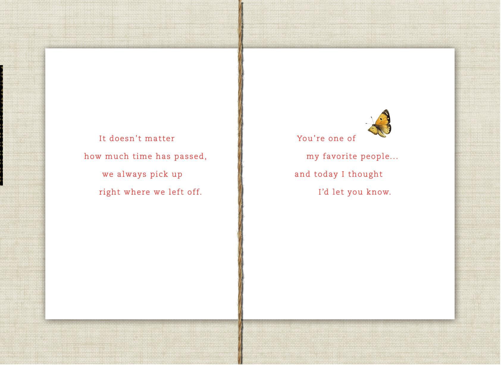 Marjolein Bastin Friends for Life Thinking of You Card