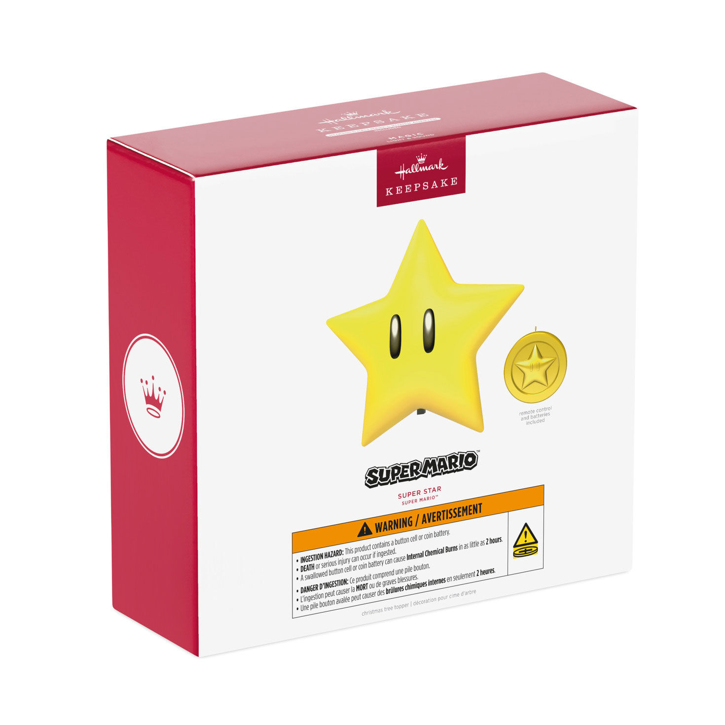 Super Mario Super Star Keepsake Tree Topper Package front image number 6
