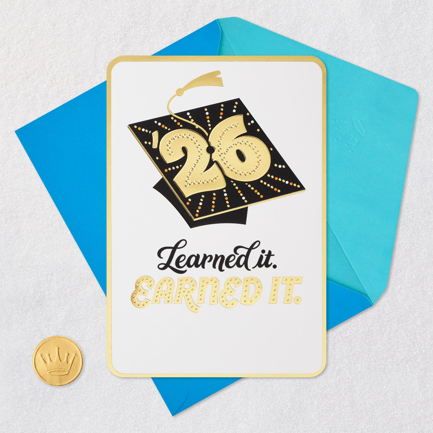 Decorated Mortarboard Cap 2026 Graduation Card Card Front Detail image number 5