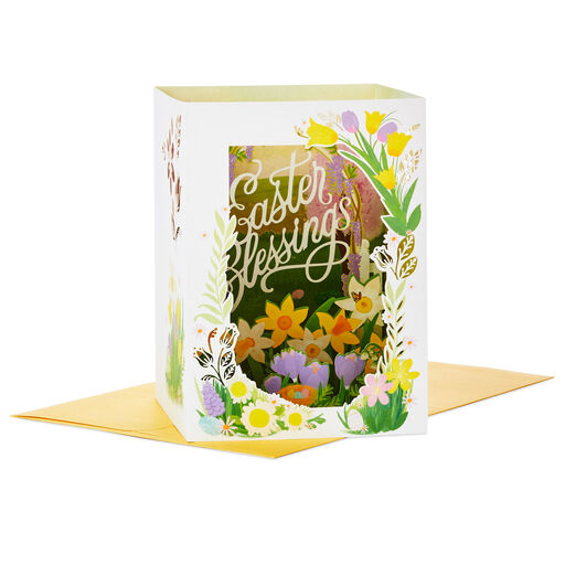 Peace, Blessings and Love Garden 3D Pop-Up Easter Card, 