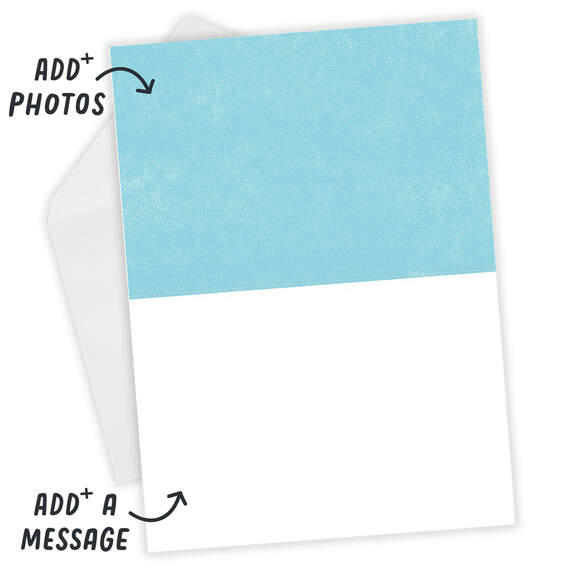 White Frame Horizontal Folded Congratulations Photo Card, , large image number 4
