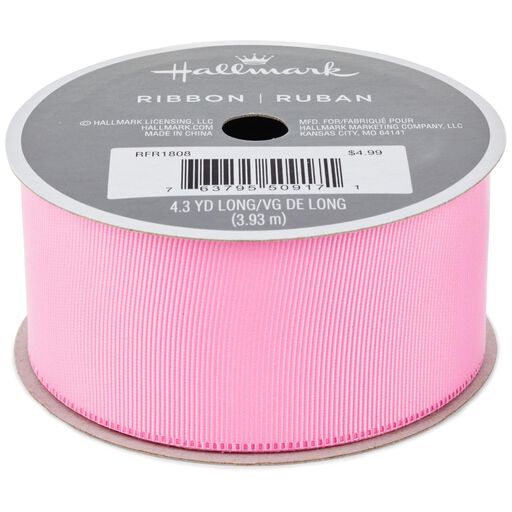 Light Pink 1.5" Grosgrain Ribbon, 12.9', 