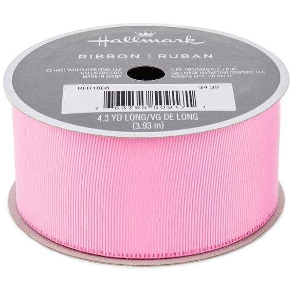 Light Pink 1.5" Grosgrain Ribbon, 12.9'