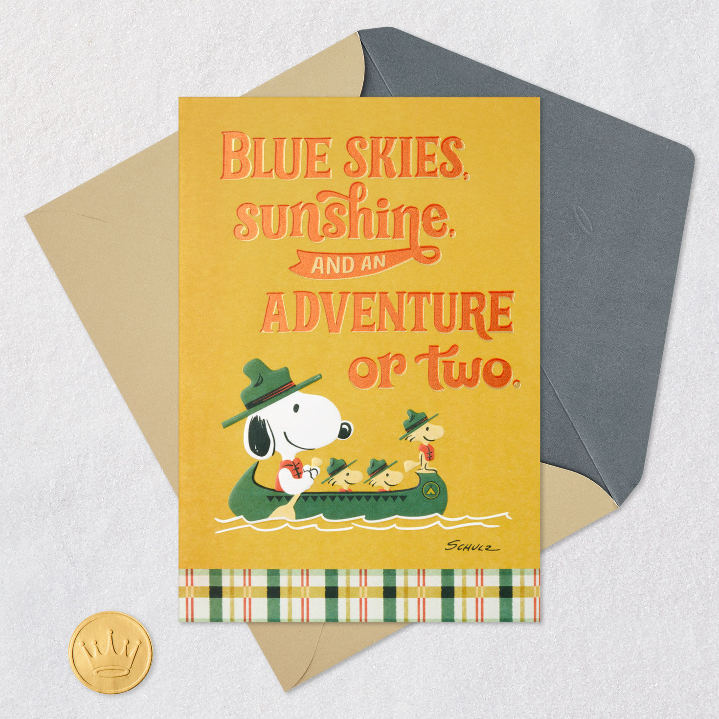 Peanuts® Beagle Scouts Blue Skies and Adventure Birthday Card for only USD 4.59 | Hallmark