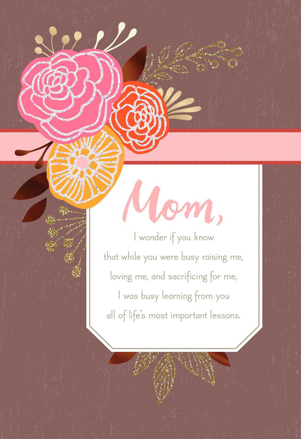 Birthday Card Mom Card Design Template