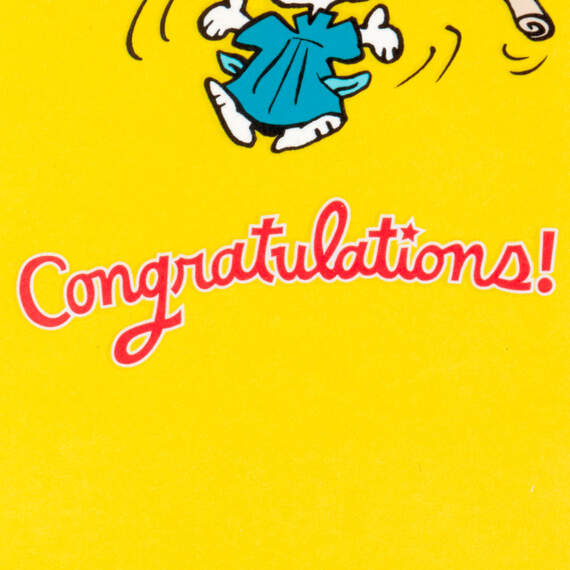 Peanuts® Snoopy Smarty-Pants Funny Money Holder Graduation Card, , large image number 3