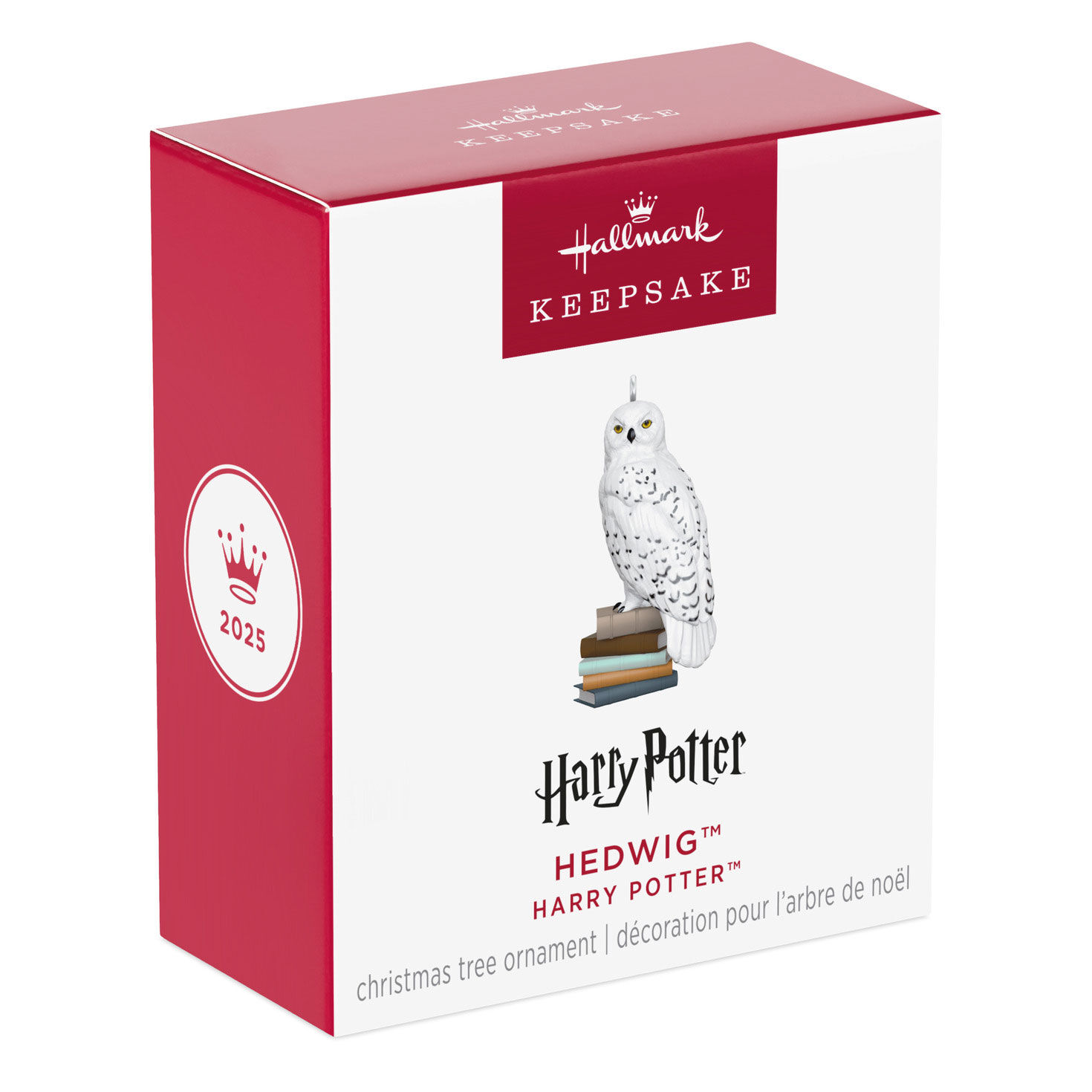 Mini Hedwig on Books Keepsake Ornament package front image number 7