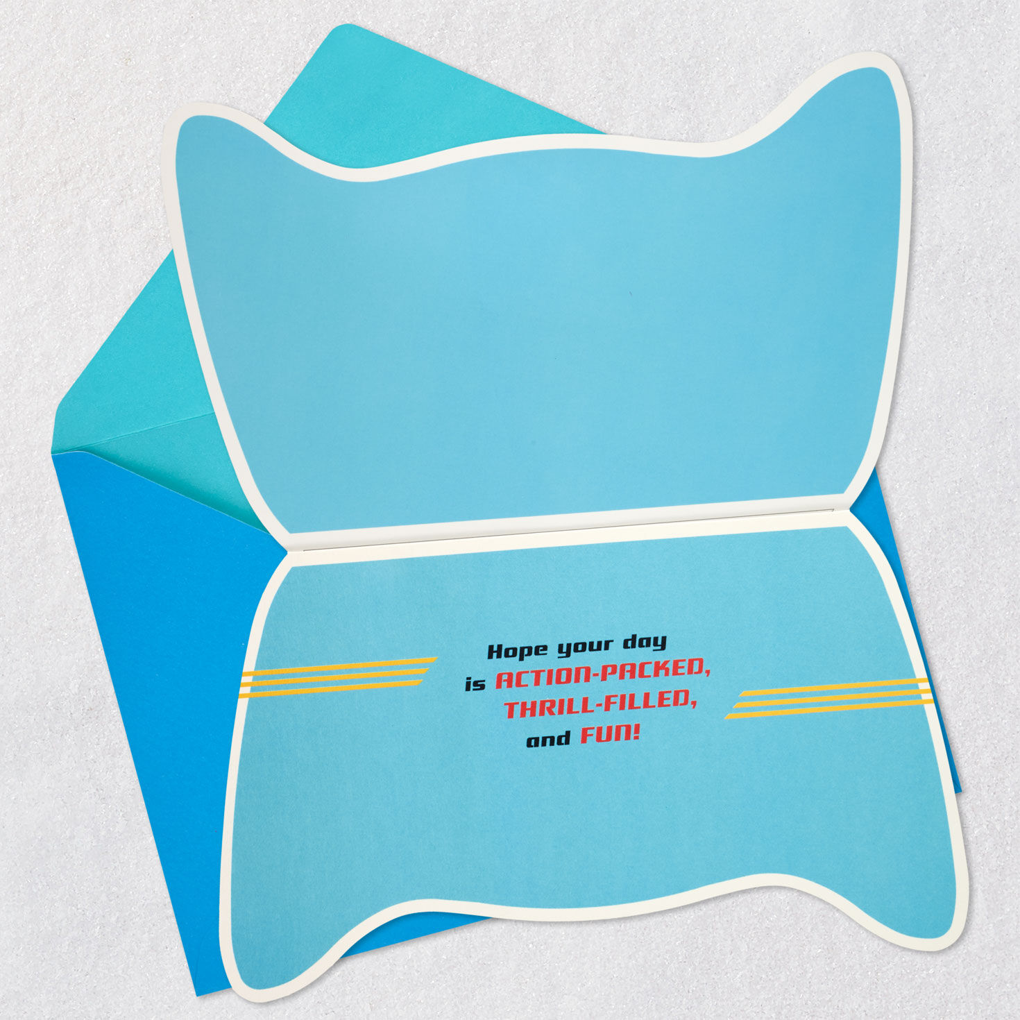 Video Game Controller Kids Birthday Card With Sound Open card with envelope image number 3