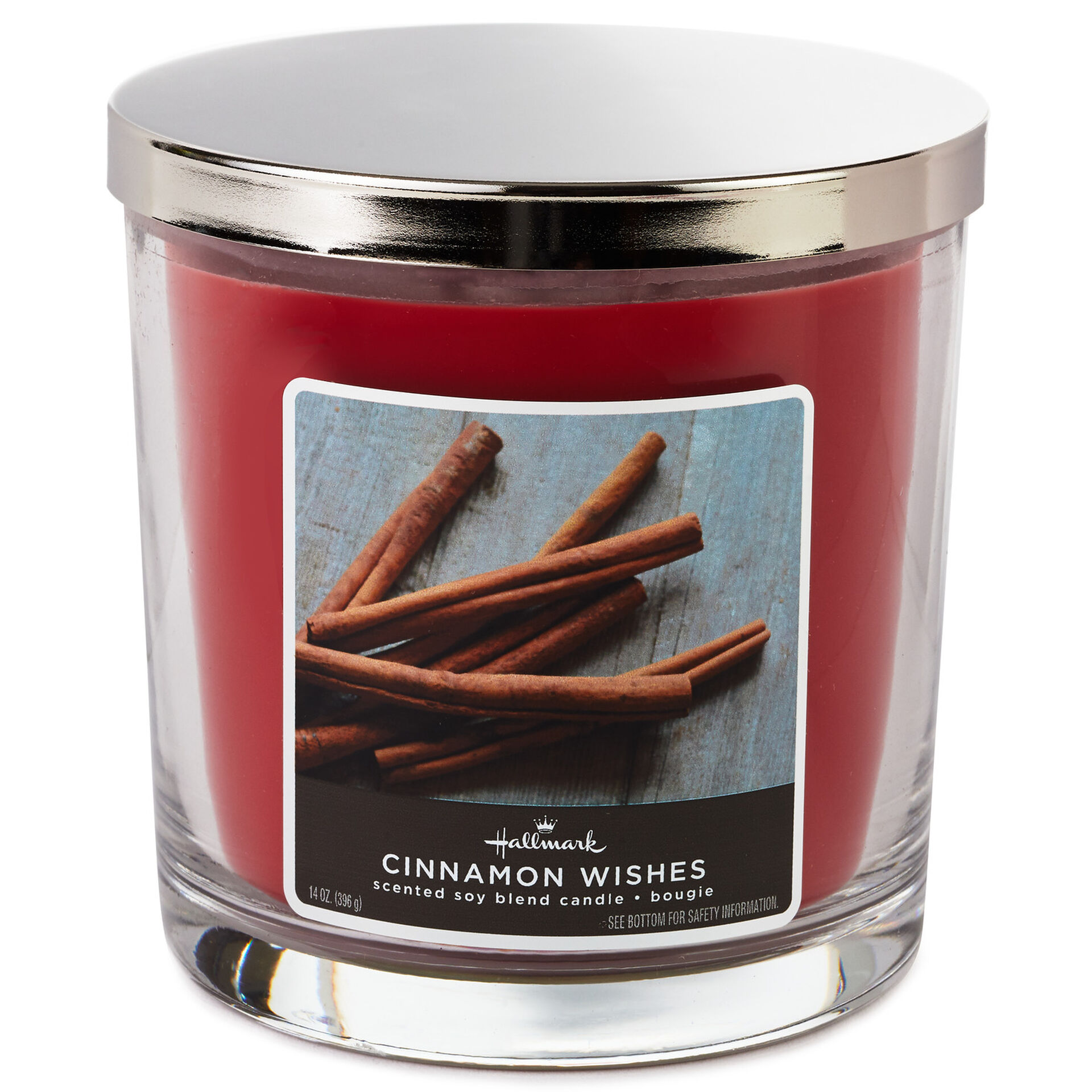 Cinnamon Wishes 3Wick Jar Candle, 14 oz. Candles Hallmark