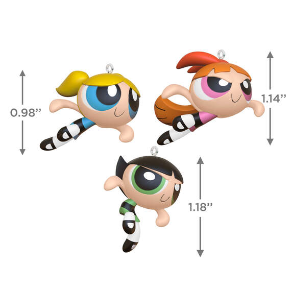 The Powerpuff Girls Blossom™, Bubbles™ and Buttercup™ Ornaments, Set of 3, , large image number 3