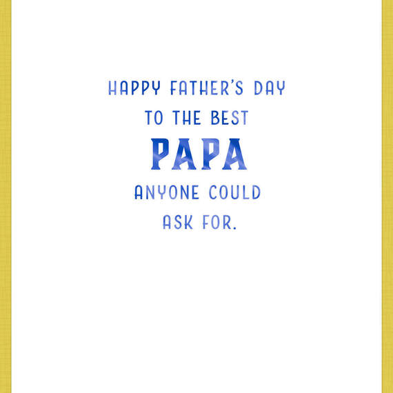 Cute Dogs Best Papa Father's Day Card, , large image number 2