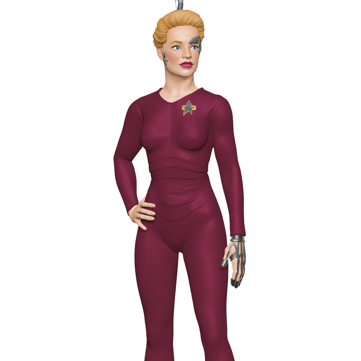 Star Trek Voyager Seven of Nine Keepsake Ornament closeup view image number 5