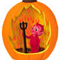Devil Pumpkin Keepsake Ornament closeup view image number 3