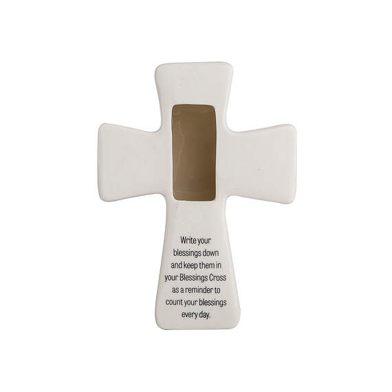 All Things Through Christ Porcelain Prayer Cross, , large image number 3