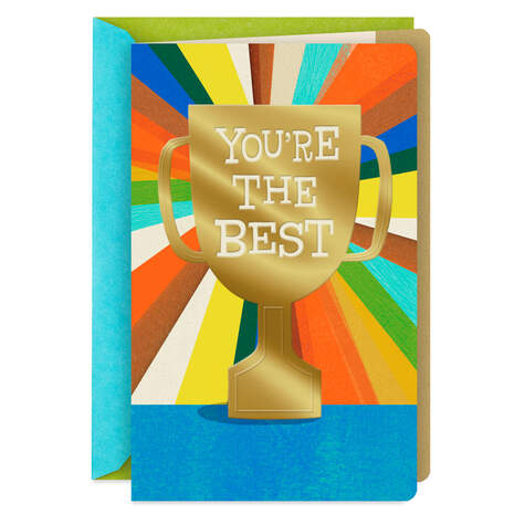 You're the Best Trophy Father's Day Card, , large