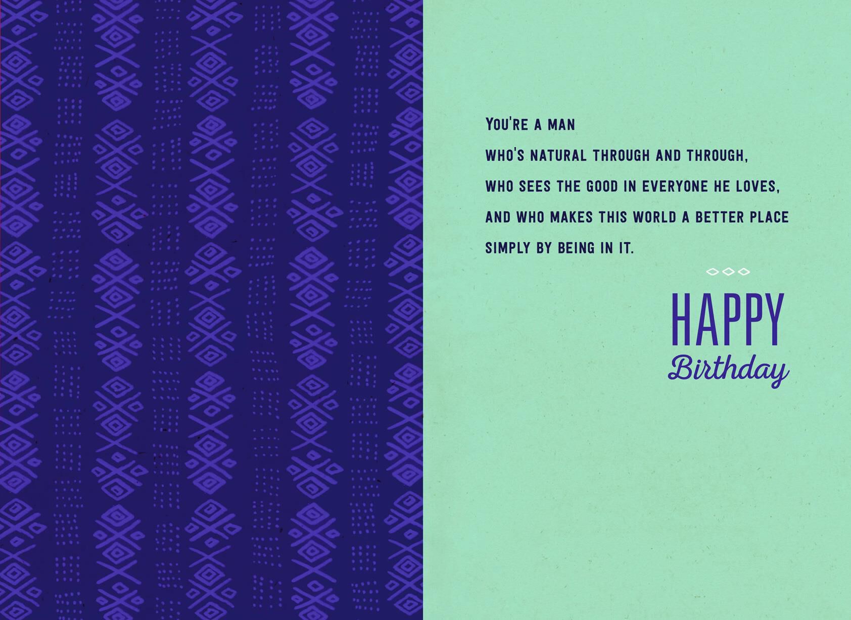 Mountain Vista Birthday Card for Uncle