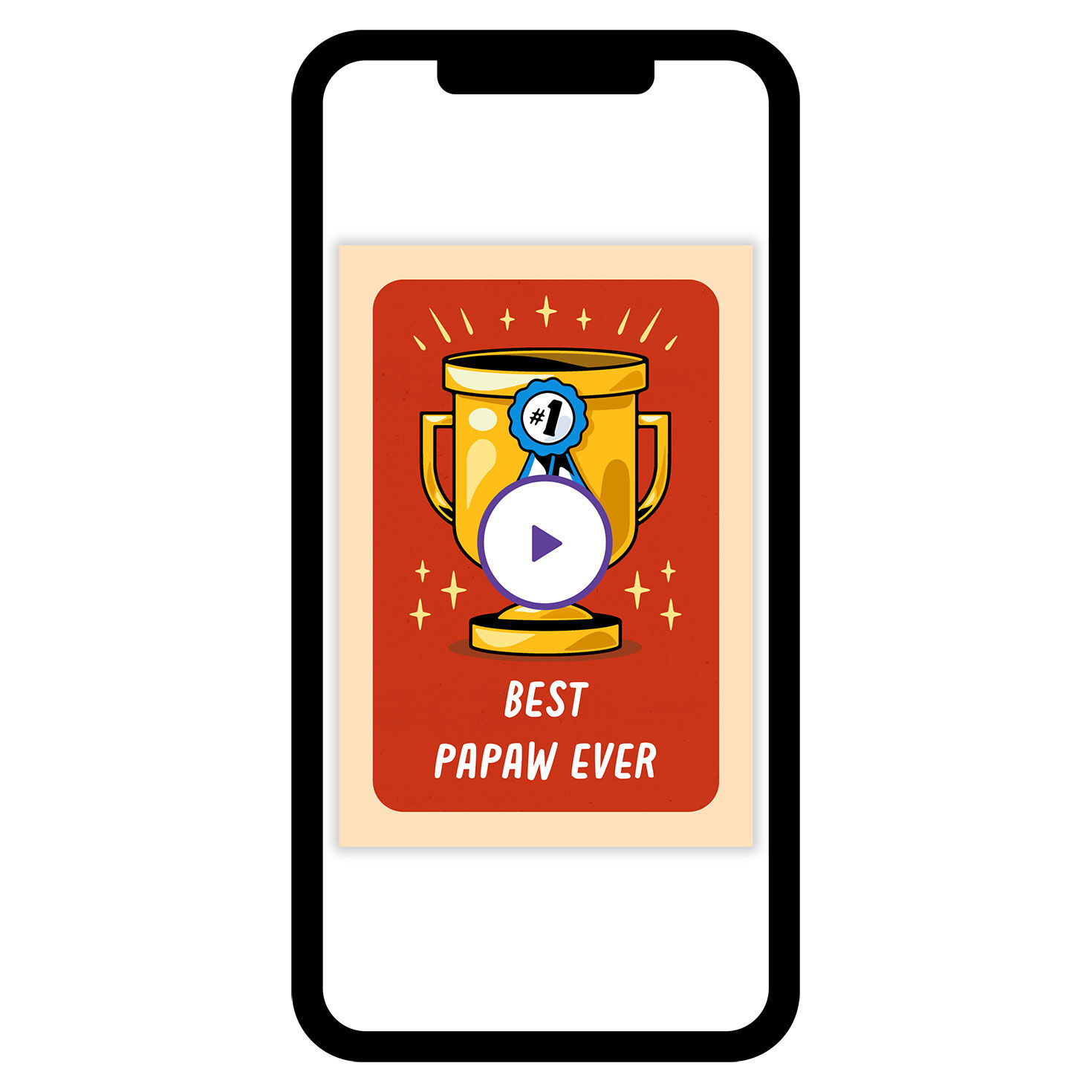 #1 Ribbon and Trophy eCard