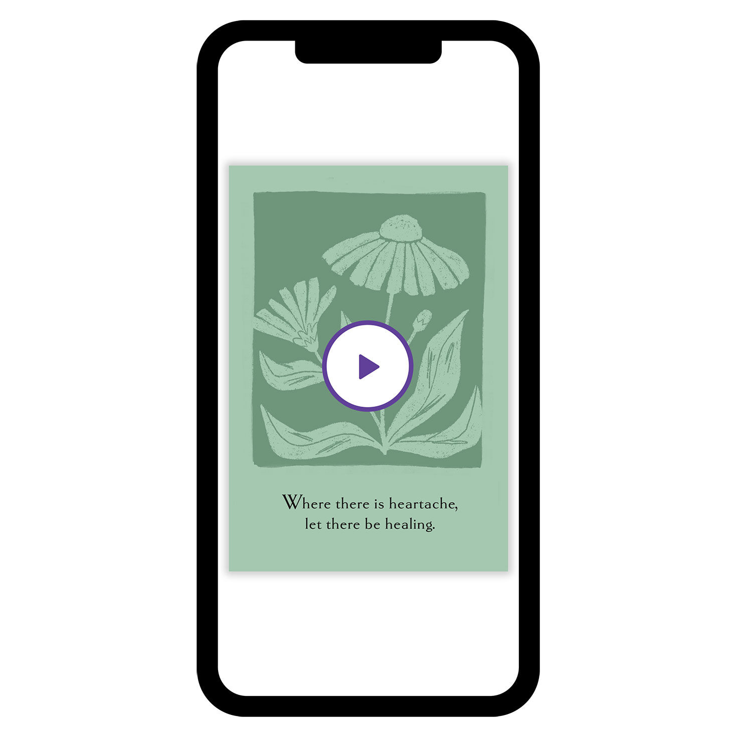 Healing and Prayers Sympathy eCard