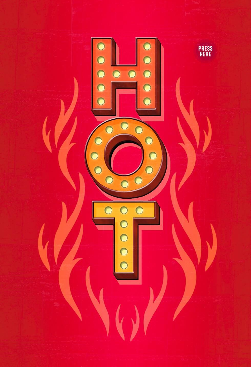 Flaming Hot Disco Inferno Musical Valentine's Day Card