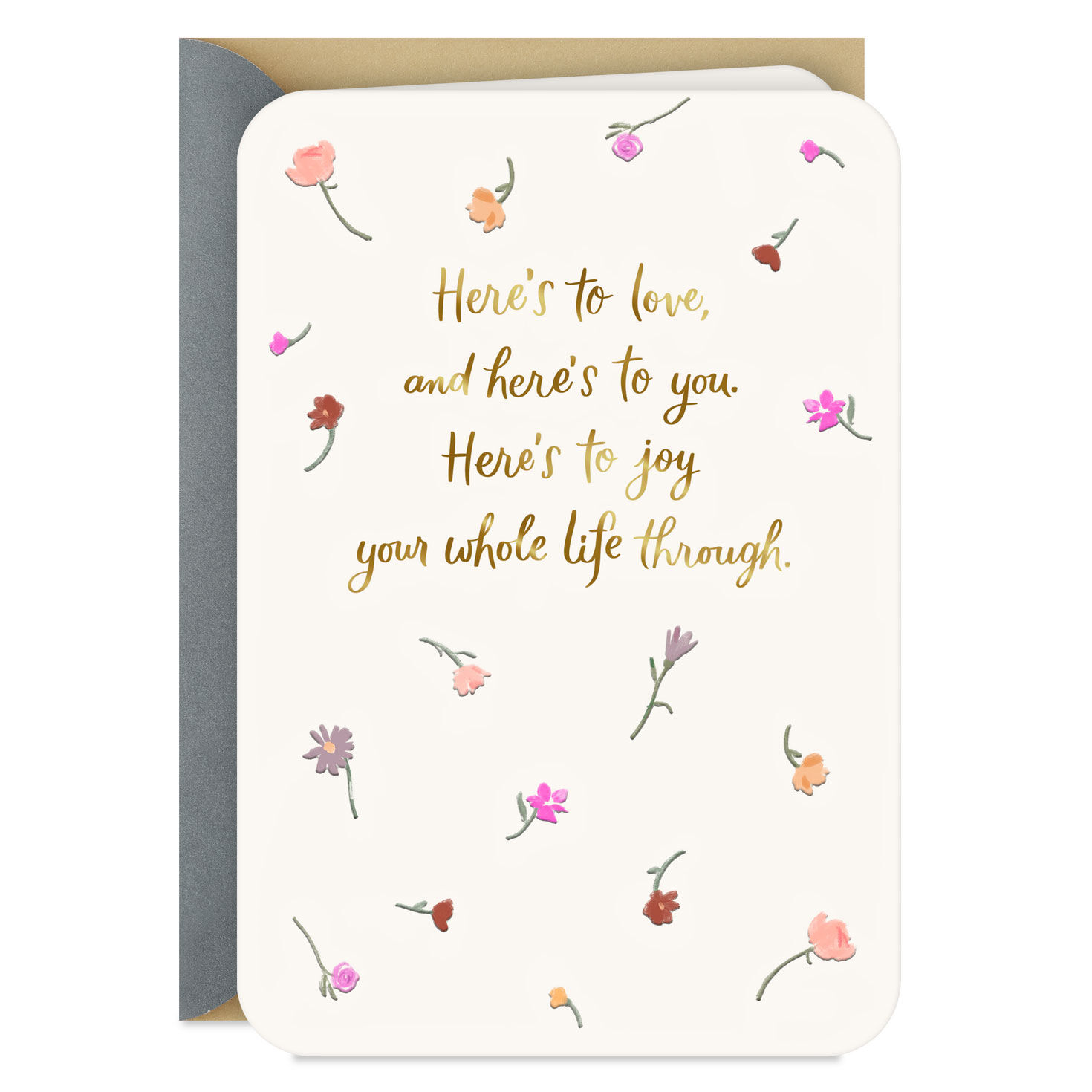 Here's To Love Wedding Shower Card