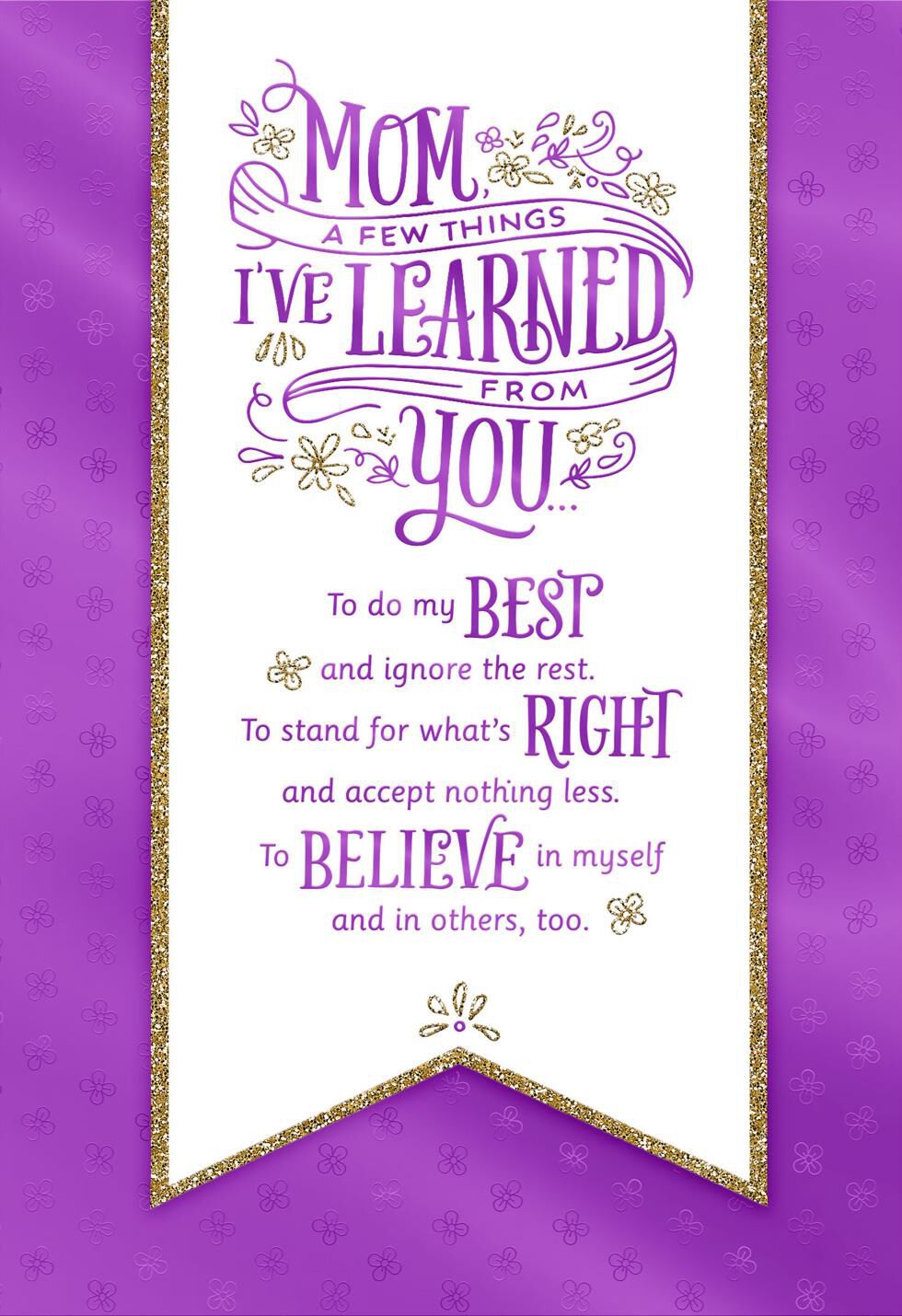 A Few Things I've Learned Mother's Day Card