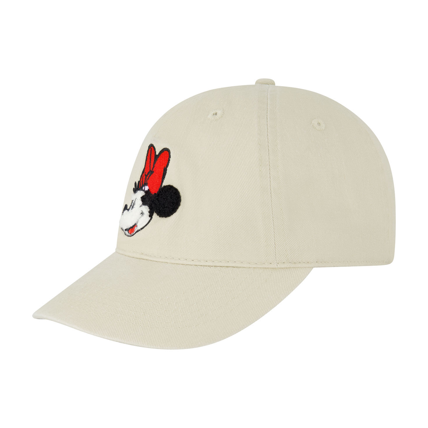 Cream Baseball Cap With Minnie Mouse Patch Side image number 3
