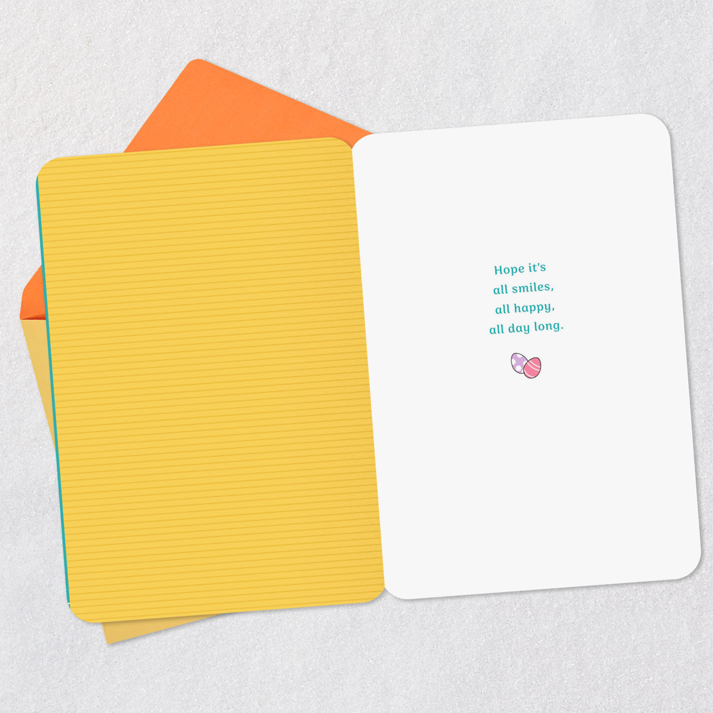 Mickey Mouse With Basket Easter Card Open card with envelope image number 3