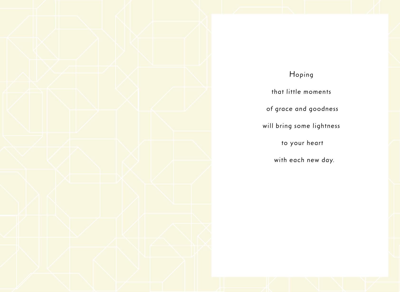 First Light Religious Sympathy Card