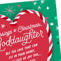 Red and Green Heart Goddaughter Christmas Card Card Front Detail image number 5