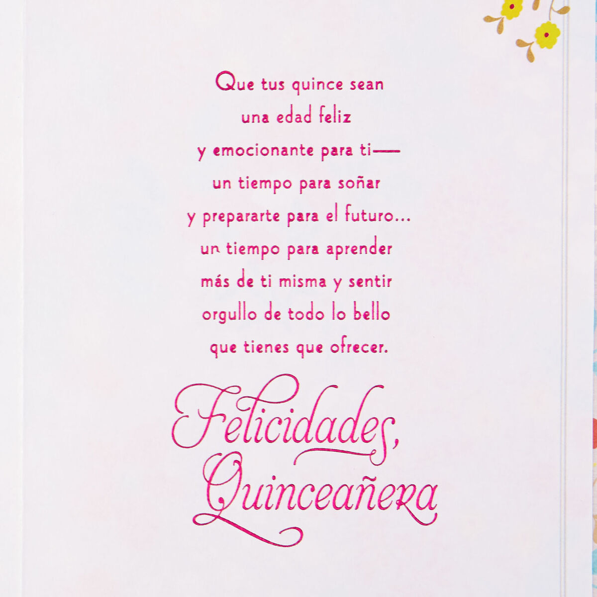 Mother Daughter Songs In Spanish For Quinceanera More Lovely Every Year Spanish-Language Quinceañera Card - Greeting