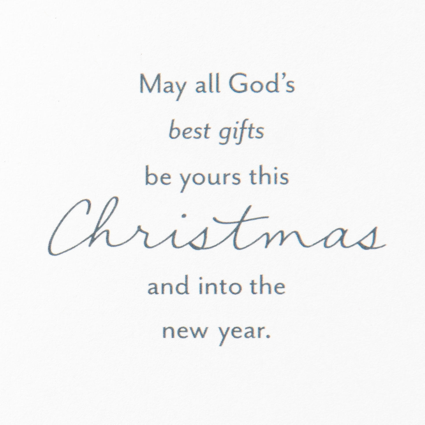 Snowflake and Pine Christmas Card Sentiment image number 2