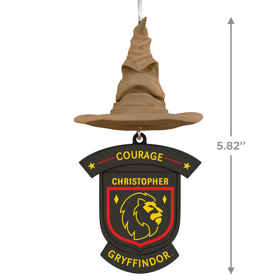 Harry Potter™ Sorting Hat House Trait Personalized Text Ornament, Gryffindor™, , large image number 3