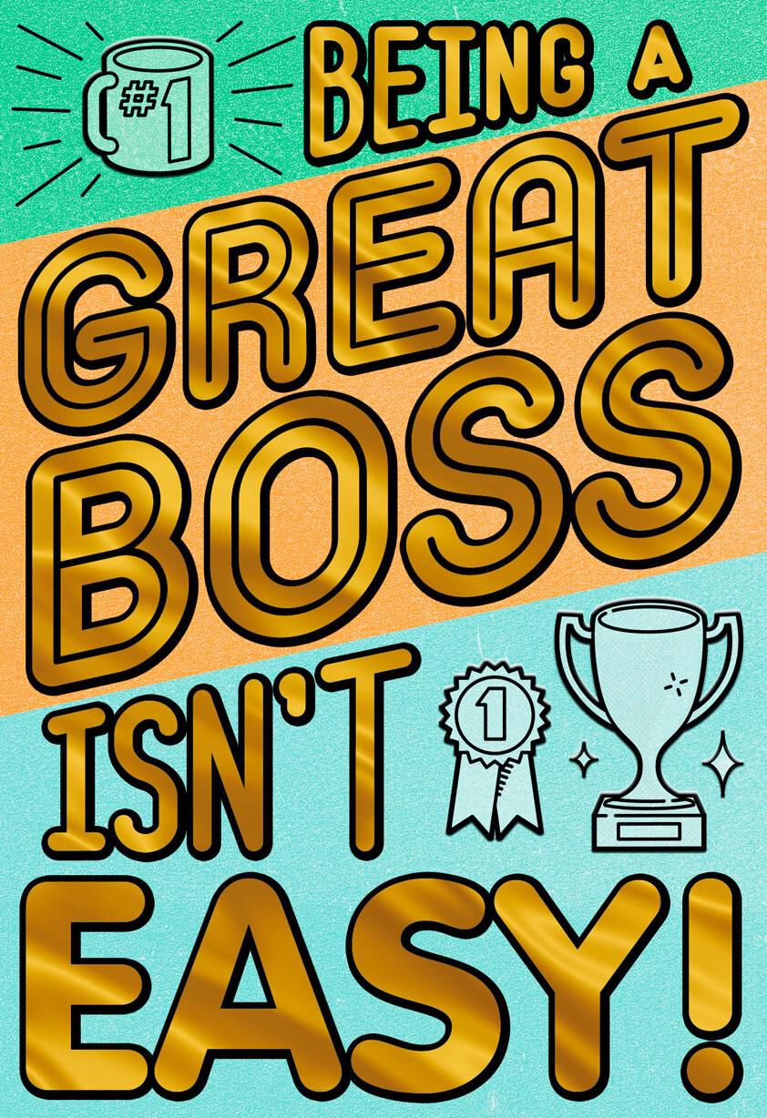 You Make It Look Easy Boss's Day Card
