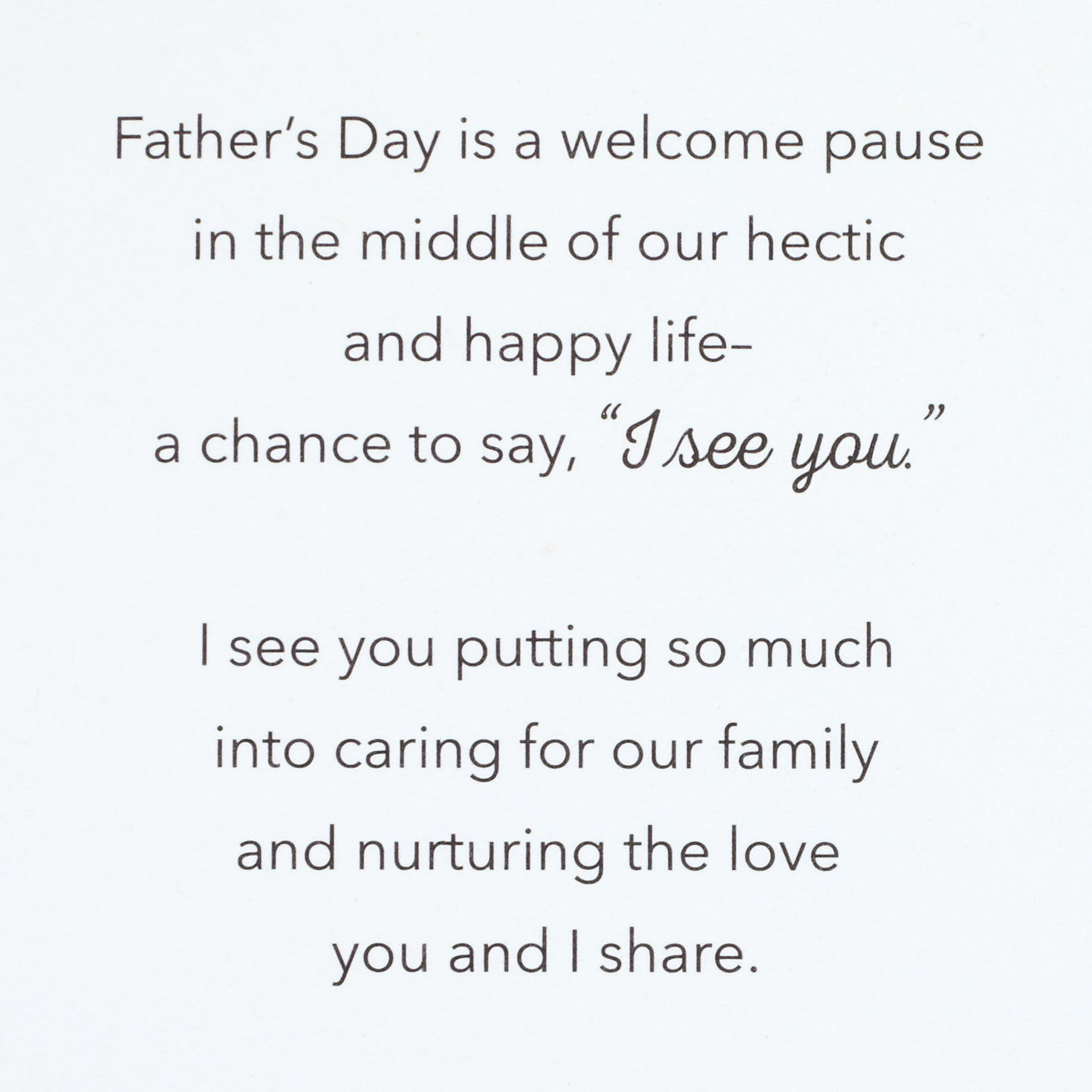 Silver, Gold and Black Father's Day Card for Husband Sentiment image number 2