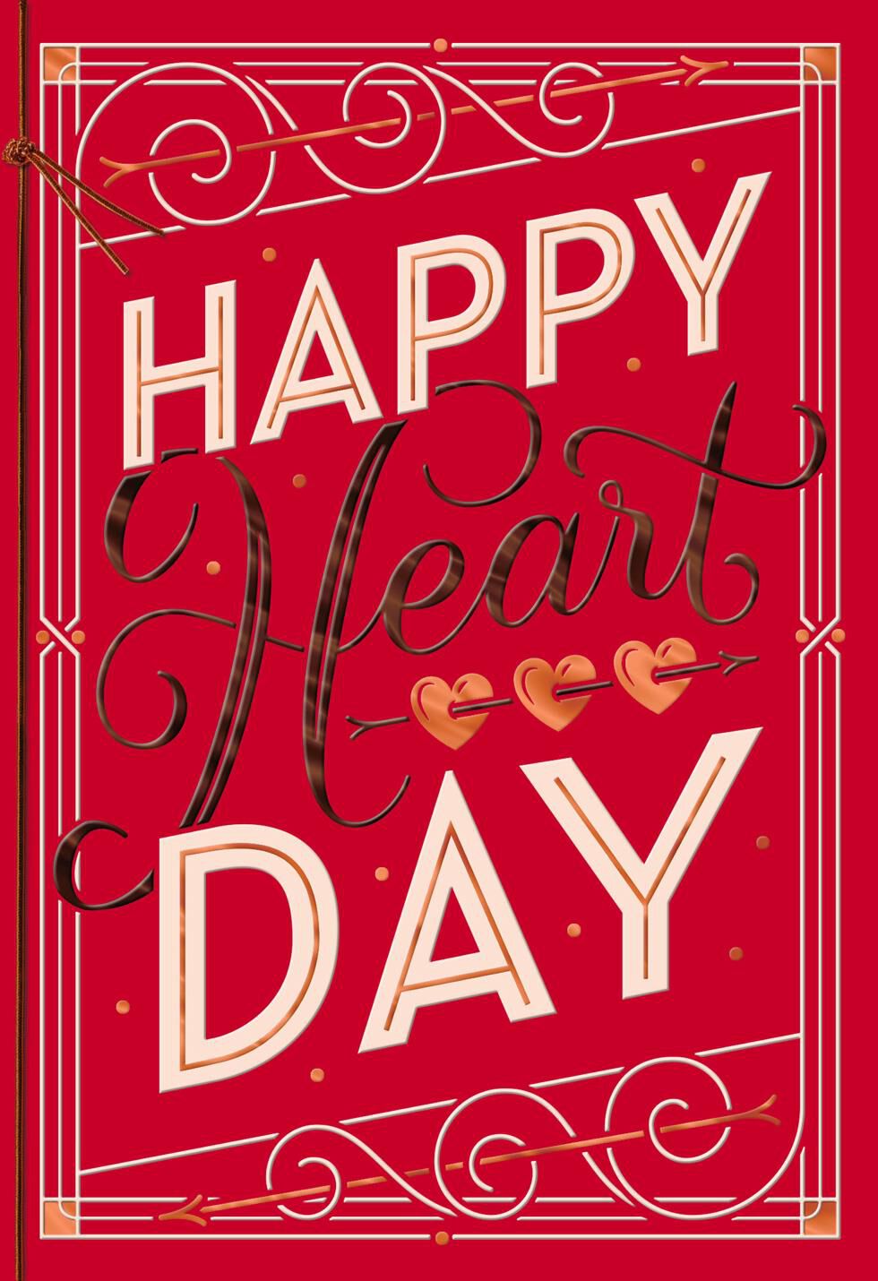 Happy Heart Day Valentine's Day Card