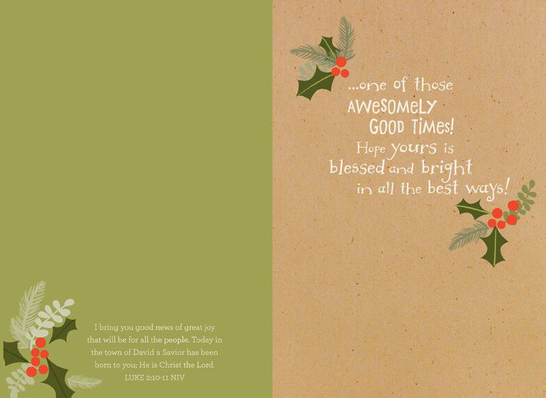 Grandson Religious Christmas Card