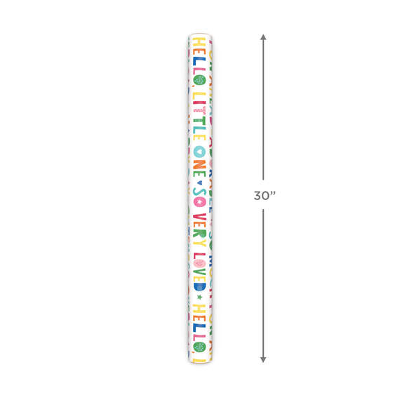 Cuteness Overload/Yellow Stripes Reversible Wrapping Paper, 20 sq. ft ...