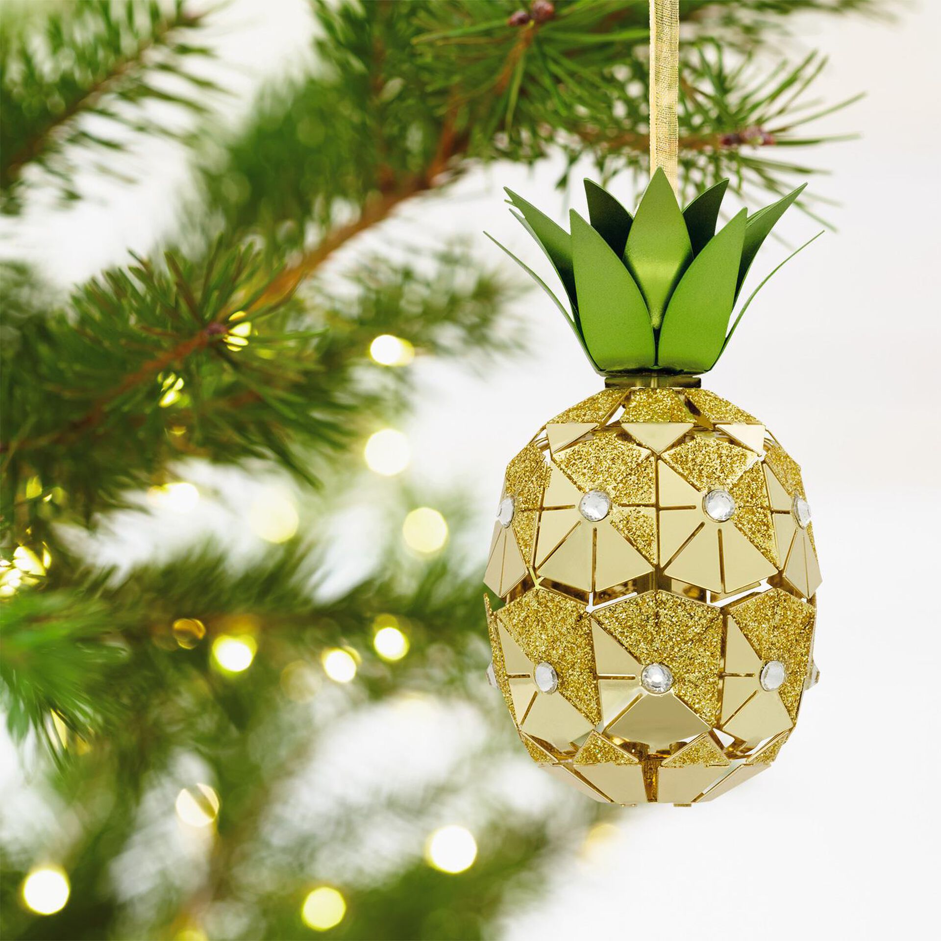 Signature Premium Pineapple Metal Hallmark Ornament Specialty Ornaments Hallmark