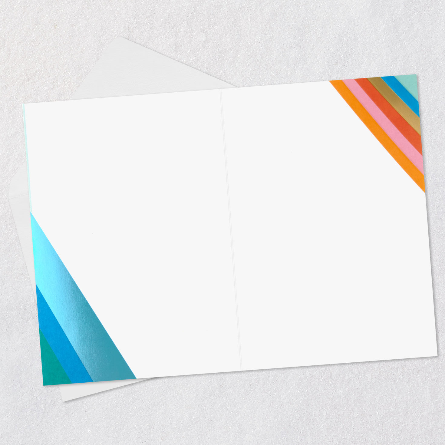 Rainbow Letters Blank Thank-You Card, , large image number 2