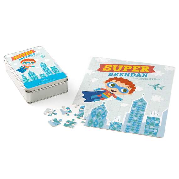 Super Hero Personalized Puzzle and Tin, , large image number 1