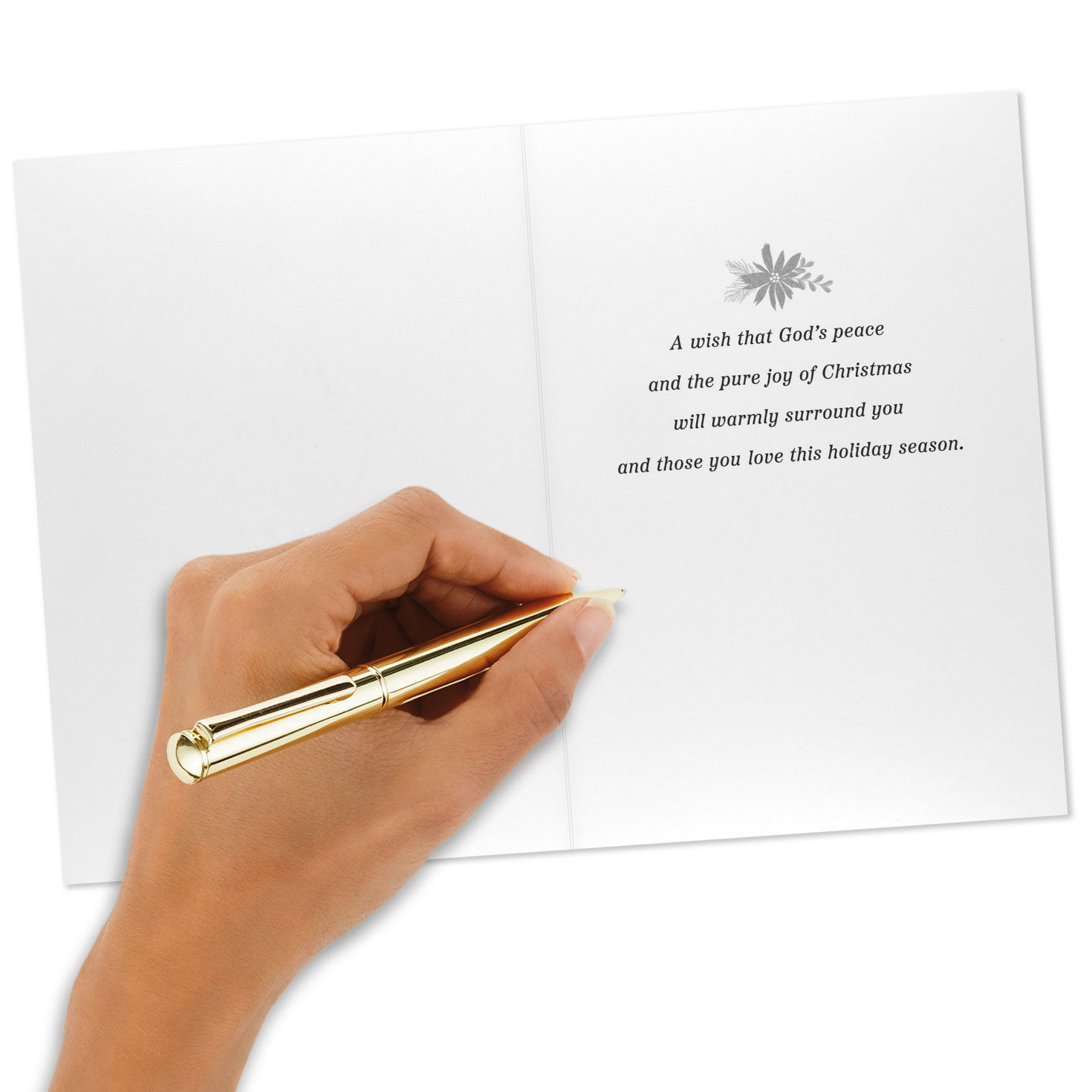 Angels and Flowers Boxed Christmas Cards Signing card image number 6