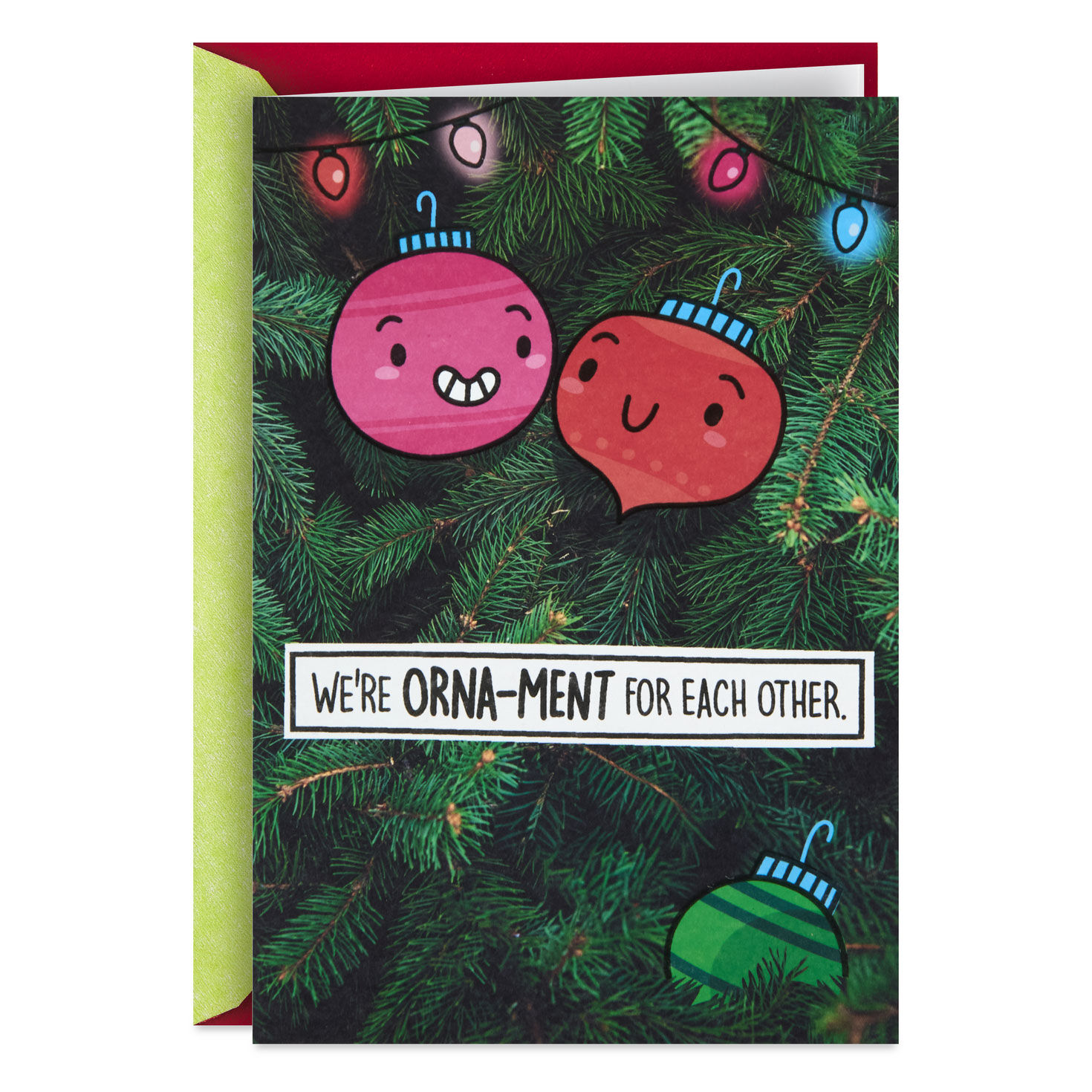 No One I'd Rather Hang With Funny Romantic Christmas Card